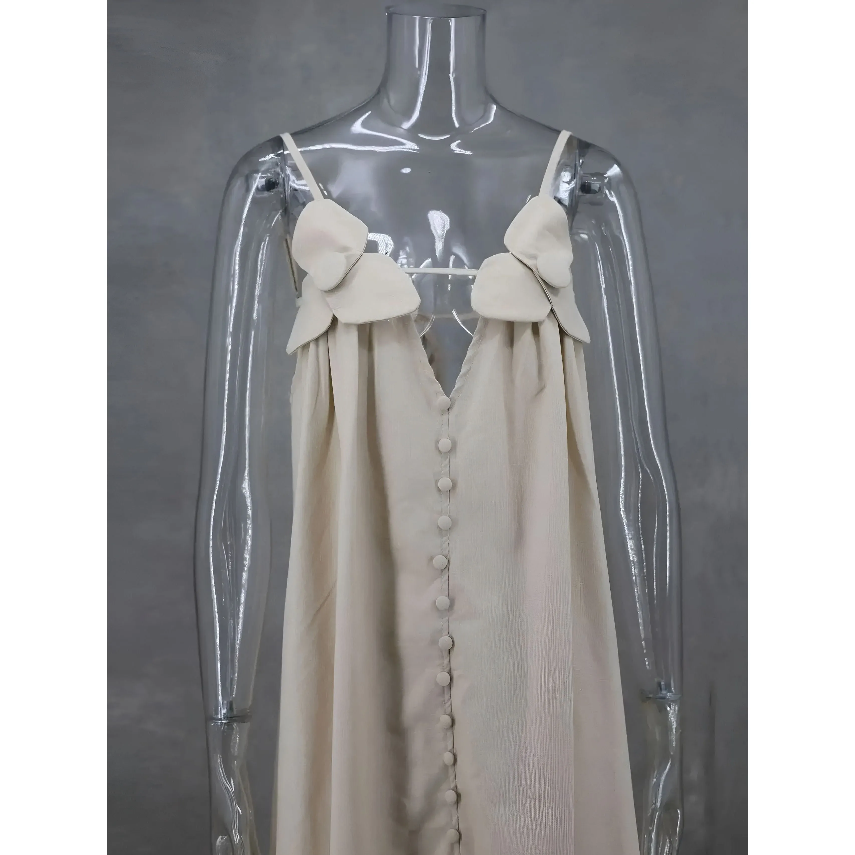Brigitta Kleid - Modisches V-Ausschnitt-Maxikleid mit Schlitz und Blumenmuster