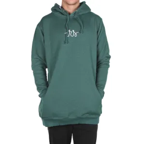 I Ride Sideways Flow Shred Fit Hoodie Mens Teal